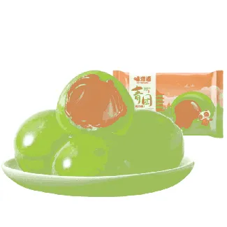 Artemisia Argyi Qingtuan A Speciality Of Jiangnan Region Comes In A Chocolate Flavor. Each bag Contains 6 Pieces.