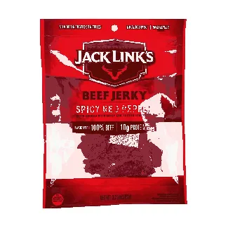 Beef Jerky, Jalapeno Carne Seca Flavor, 3.25 oz 【Low Calories High-Protein Healthy Snacks】