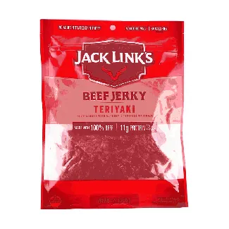 Beef Jerky, Teriyaki Flavor, 3.25 oz【Low Calories High-Protein Healthy Snacks】