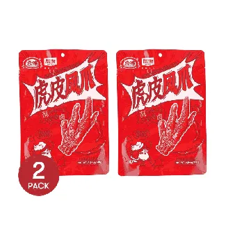 Chinese Brined Chicken Feet Spicy Flavor 4.94 oz*2【2 Packs】