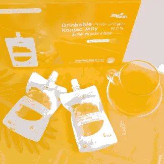 Drinkable Konjac Jelly Mango Flavor 5.07 fl oz*10pcs【Low Calories 0 Fat 0 White Sugar】
