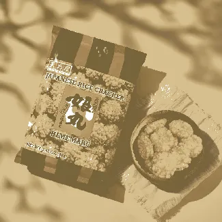 Japanese Rice Crackers , Mildly Spicy, 3.45oz