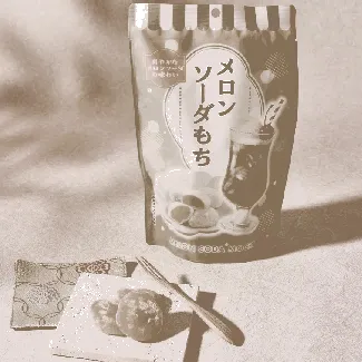 Melon Soda Mochi ,Rice Cake, Stand Pack 4.23 oz【Japanese Desserts】
