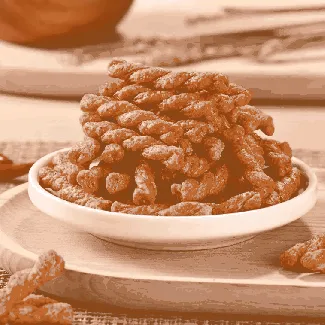 Mini Fried Twists With Sweet And Spicy Flavor, 7.34 oz