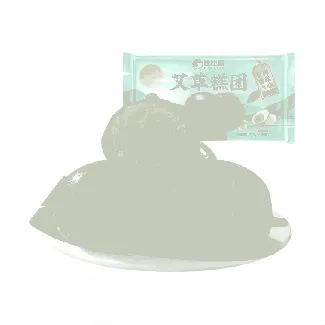 Mugwort Green Rice Cakes Jiangnan Specialty Soft Chewy No Additives Snack 0.57lb-bibi00048