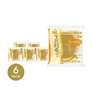 Natural Yeast Baked Wheat Bread ,Japanese Dessert,Chocolate Flavor ,2.82oz*6【6 Packs】