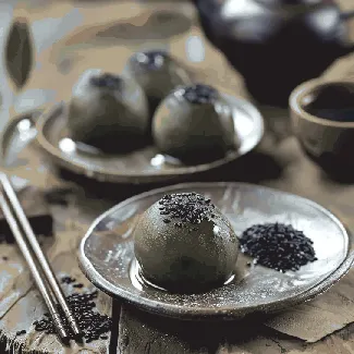 Qingtuan Mochi Black Sesame Flavor 10.58 oz【Spring Limited】