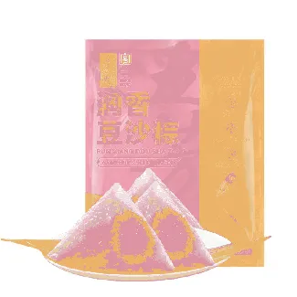 Smooth Red Bean Paste Zongzi - Traditional Sweet Glutinous Rice Dumpling 6pieces