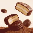 Chocolate Pie Cake with Fluffy Marshmallow Filling 0 Transfat, 12 Pieces 16.51oz