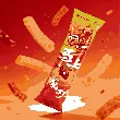 O! Karto Tube Shape Potato Chips,Spicy Strip Flavor,3.4oz