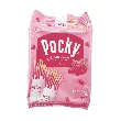 Pocky Strawberry Cream Covered Biscuit Sticks,Family Pack 9 Packs 3.81 oz