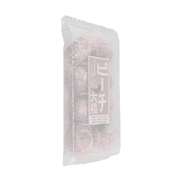 Baked Soft Rice Cake Daifuku Peach Flavor,7.05 oz【Japanese Mochi Daifuku Dessert】