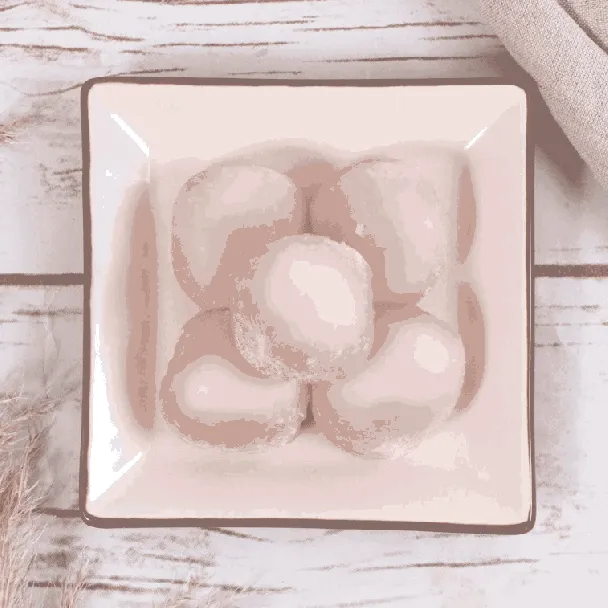 Baked Soft Rice Cake, Strawberry Flavor,7.05 oz【Japanese Mochi Daifuku Dessert】