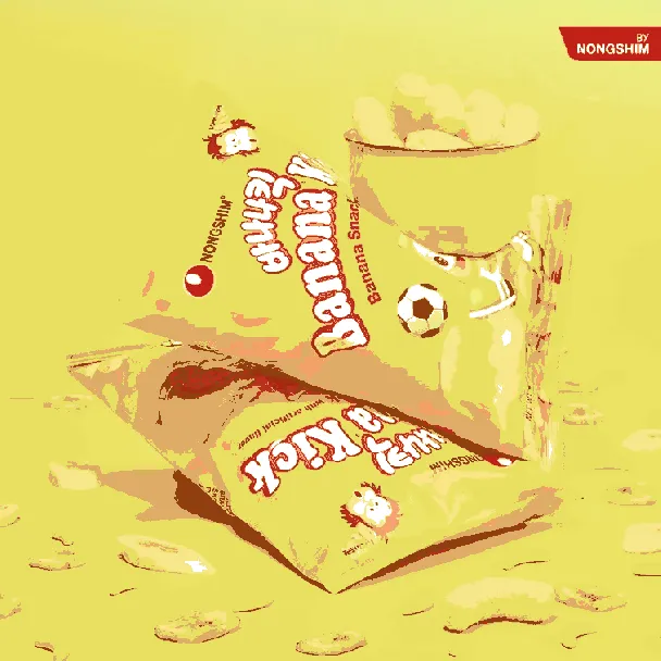 Banana Kick Corn Puffs Snack 1.58 oz [ Blackpink Jennie's Pick ]