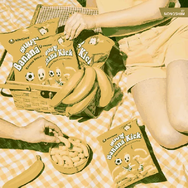 Banana Kick Corn Puffs Snack 1.58 oz [ Blackpink Jennie's Pick ]
