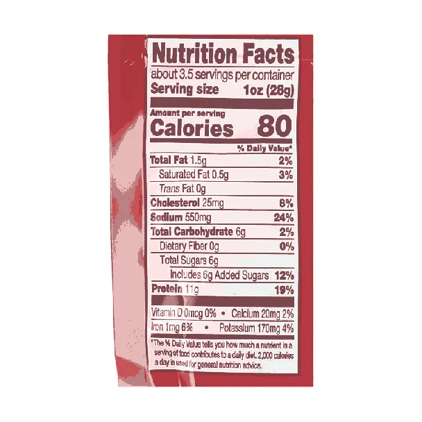 Beef Jerky, Teriyaki Flavor, 3.25 oz【Low Calories High-Protein Healthy Snacks】