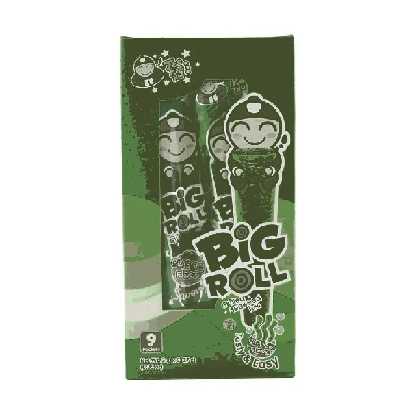 Big Roll Grilled Seaweed Roll Original Flavor, 9 Pieces 1.14 oz