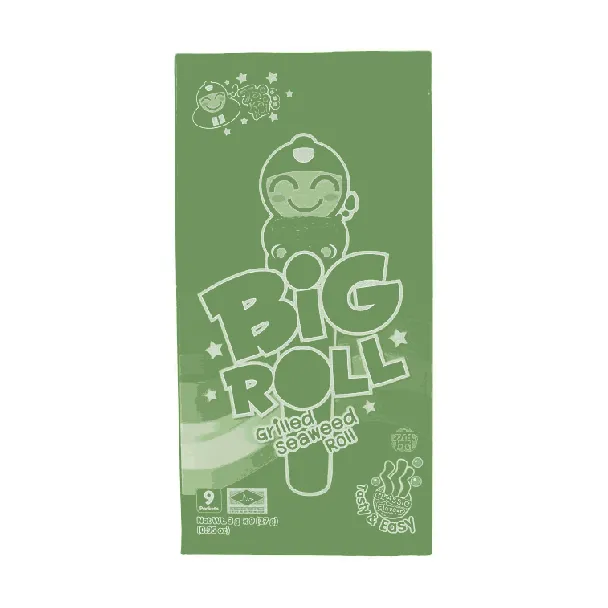 Big Roll Grilled Seaweed Roll Original Flavor, 9 Pieces 1.14 oz