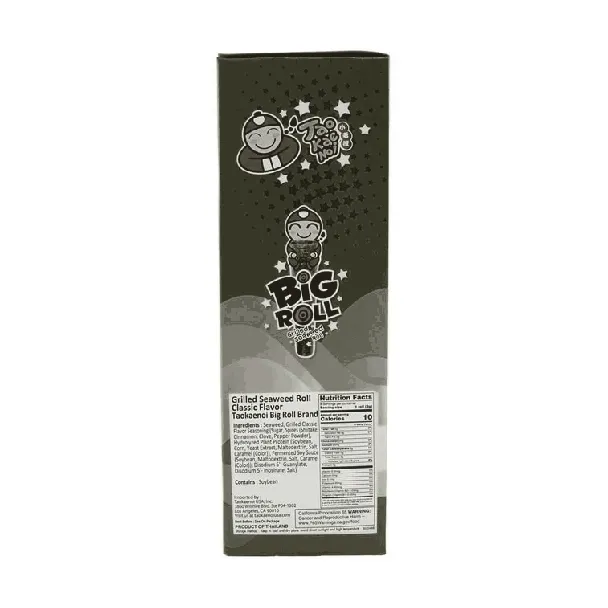 Big Roll Grilled Seaweed Roll Original Flavor, 9 Pieces 1.14 oz