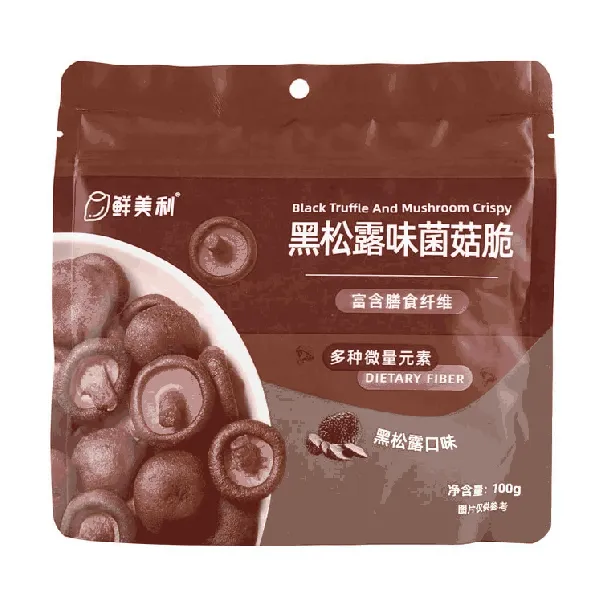 Black Truffle Mushroom Crisps, 3.5oz 【Rich In Dietary Fiber】【Healthy Snacks】