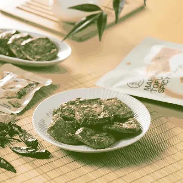 Braised Tofu in Spicy Sauce ,5.57 oz *3【3 Packs】【 Packaging May Vary】