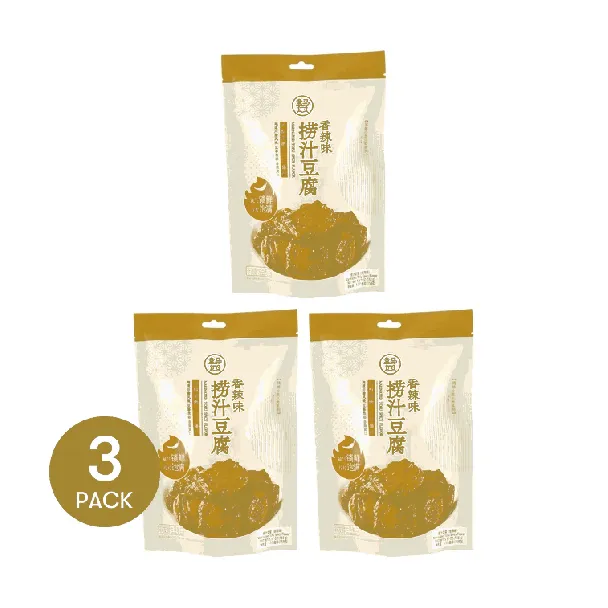 Braised Tofu in Spicy Sauce ,5.57 oz *3【3 Packs】【 Packaging May Vary】