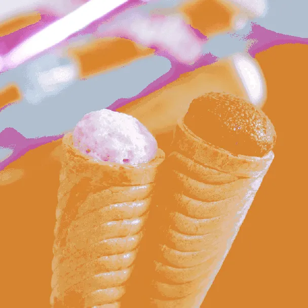 Calpico Mini Wafer Cone Chocolate & Milk & Strawberry Flavor 3.21oz [Supplement Daily Calcium Requirement]