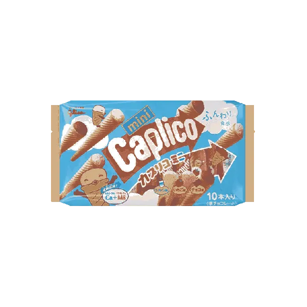 Calpico Mini Wafer Cone Chocolate & Milk & Strawberry Flavor 3.21oz [Supplement Daily Calcium Requirement]