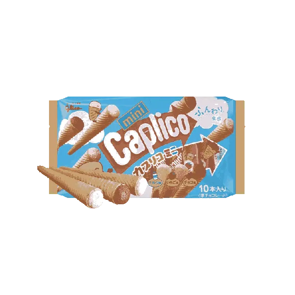 Calpico Mini Wafer Cone Chocolate & Milk & Strawberry Flavor 3.21oz [Supplement Daily Calcium Requirement]