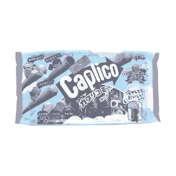 Calpico Mini Wafer Cone Chocolate & Milk & Strawberry Flavor 3.21oz [Supplement Daily Calcium Requirement]
