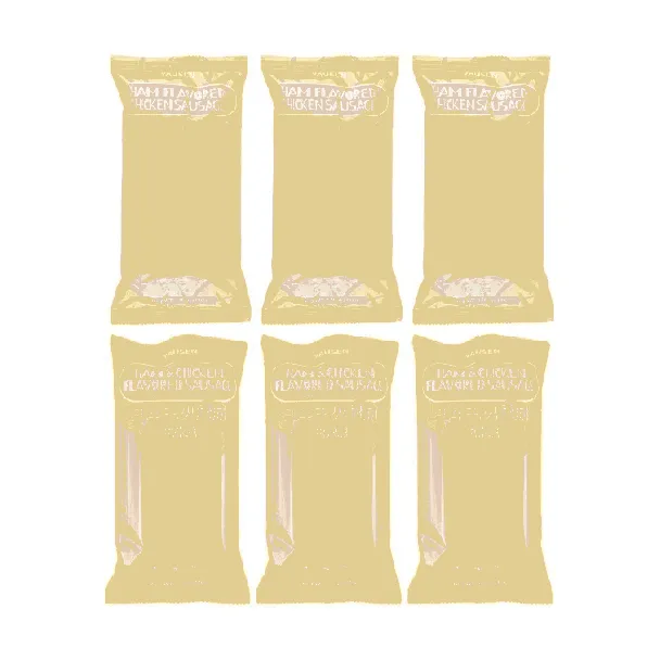 Chicken Sausage,Ham Flavor+Sweet Corn Flavor, 11 oz*6【6 Combo Packs】
