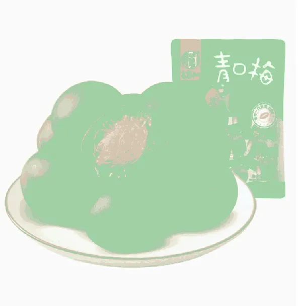 Crispy Green Plum 120g | Sweet & Sour Preserved Plums | Seedless Crunchy Dried Fruit Candy | New Year Party Treat | Office & Student Snack
