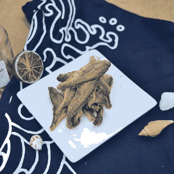 Crispy Small Yellow Croaker Fish Chopped nori Snack Small Dried Fish Seafood snack Seaweed Flavor 200g
