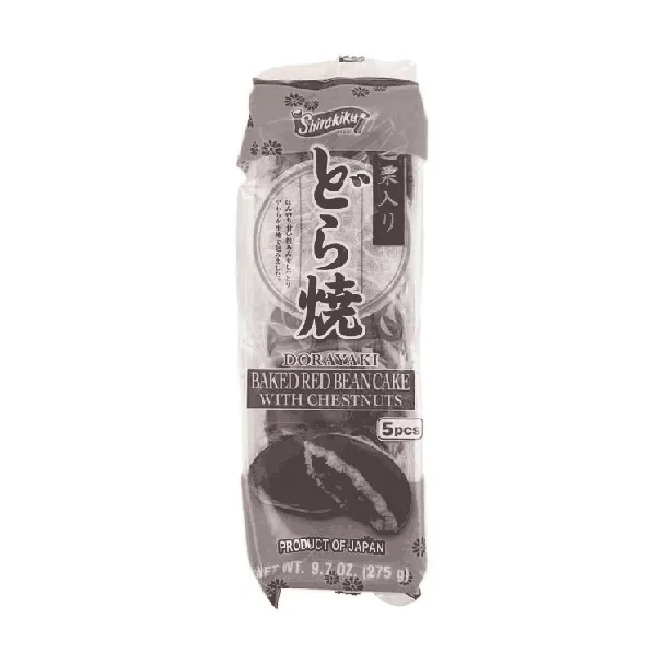 Dorayaki Baked Red Bean Cake with Chestnuts - Japanese Dessert, 5 Pieces, 9.7oz