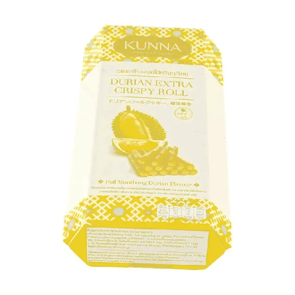 Durian Extra Crispy Roll, Full Monthong Durian Flavor,2.46 oz【Thailand Trendy】