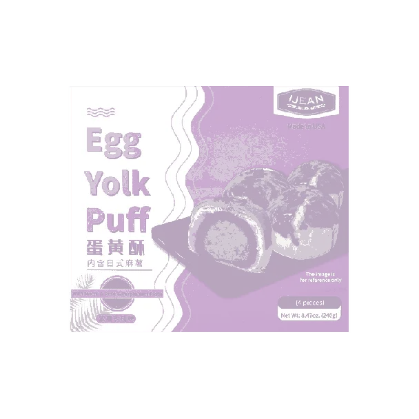 Egg Yolk Puff (with Mochi) Rose& Purple Yam 8.47oz