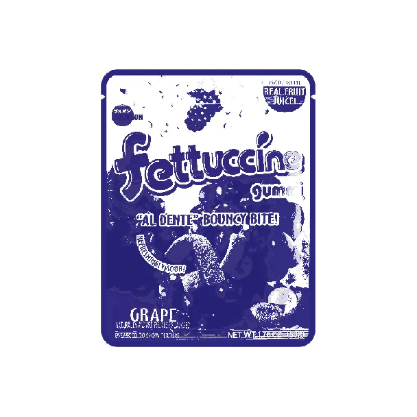 Fettuccine Gummy Candy Grape Flavor 1.7 oz 【Itzy Yuna's Pick】