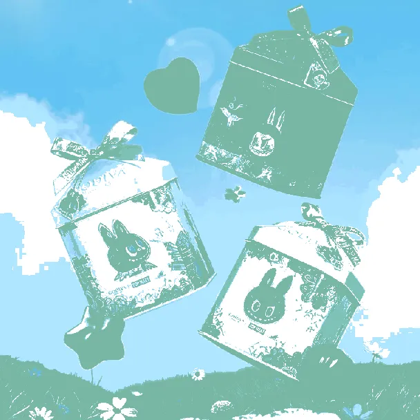 Godiva x Labubu Classic Master Series,Dark Chocolate Gift Box, 2.64 oz [Limited Edition Collaboration]