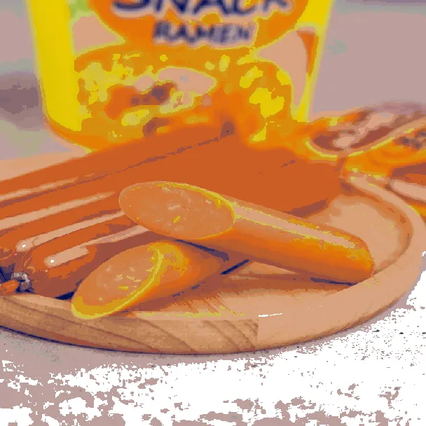 Ham Flavored Chicken Sausage, Sweet Corn Flavor, 10.97 oz *5【5 Packs】
