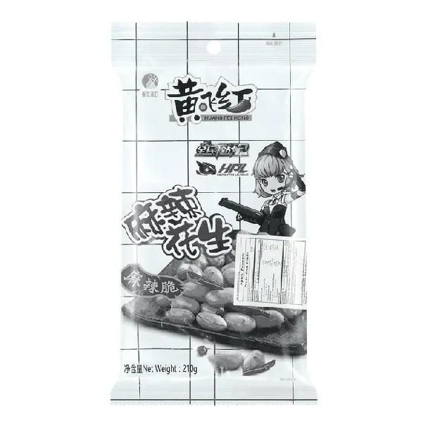 HUANG FEI HONG Spicy Peanuts, 7.4oz【Packing May Vary】