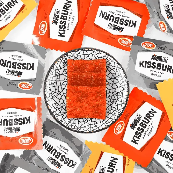 Kiss Burn Latiao Snacks Mixed Flavor 9.17 oz