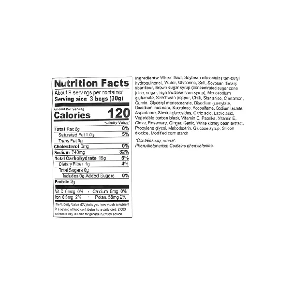 Kiss Burn Latiao Snacks Mixed Flavor 9.17 oz
