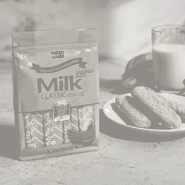Milk Classic Rice Cracker,Cheese +Banana Flavor ,8.53 oz*2【2 Combo Packs】【Non Fried】【Korea Trendy】