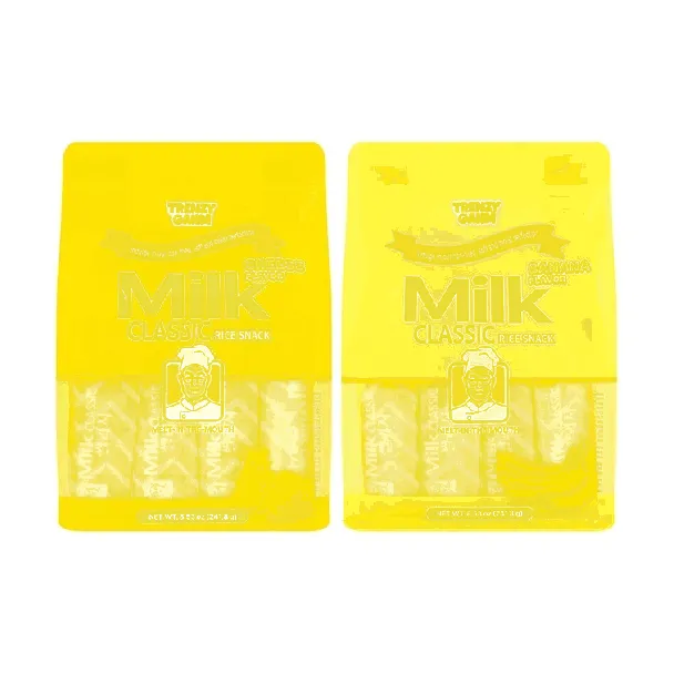 Milk Classic Rice Cracker,Cheese +Banana Flavor ,8.53 oz*2【2 Combo Packs】【Non Fried】【Korea Trendy】