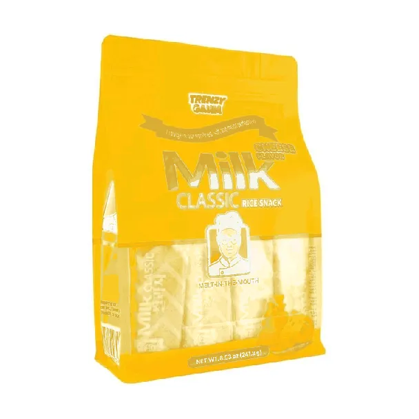 Milk Classic Rice Cracker,Cheese +Banana Flavor ,8.53 oz*2【2 Combo Packs】【Non Fried】【Korea Trendy】