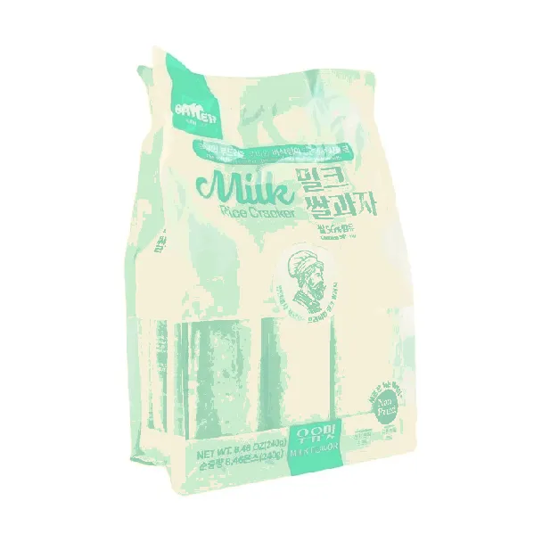 Milk Rice Cracker, Milk Flavor, 8.5 oz【Healthy Non-Fried】