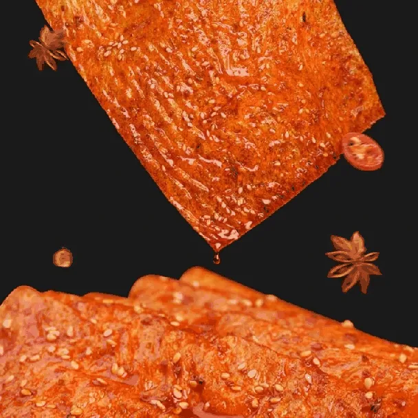 Old-fashioned Spicy Slices Latiao 2.39 oz *5【5 Packs】