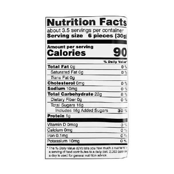 Peach Jelly Gummy Candy 3.77 oz【Gluten Free】