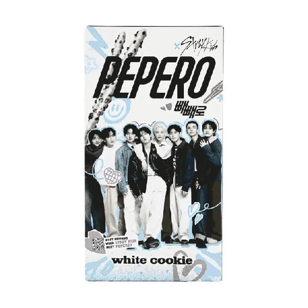 PEPERO Biscuit Stick White Cookie Flavor【8 packs in 1 box】9.03oz【Stray Kids Pick】【Packing May Vary】