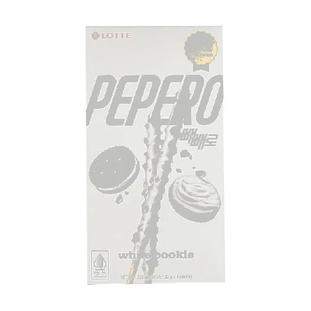 PEPERO Biscuit Stick White Cookie Flavor【8 packs in 1 box】9.03oz【Stray Kids Pick】【Packing May Vary】